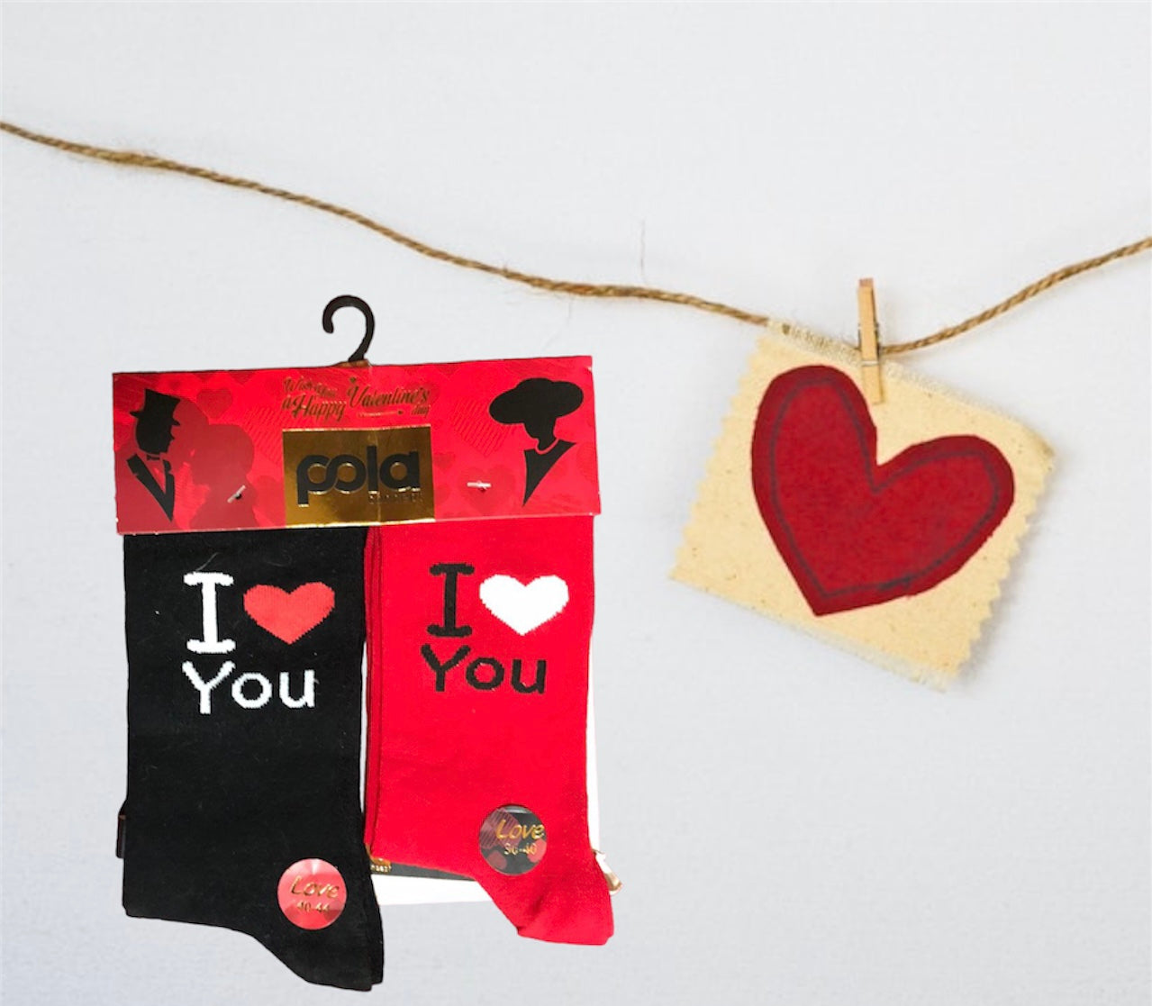 Long Valentines Socks - sale-