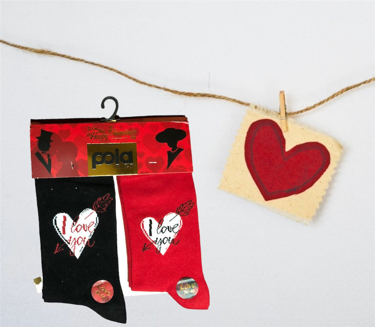 Long Valentines Socks - sale-